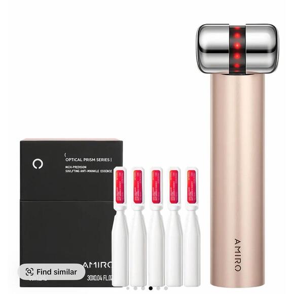 AMIRO HydraGlow Booster with PDRN Serum - 4-in-1Red Light & Microcurrent Facial